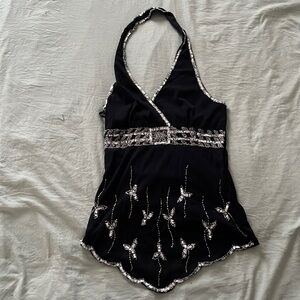 Body central Y2K halter going out top